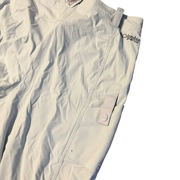 Columbia PFG Women 14 Gray Blue Cargo Fishing Hiking Outdoor Pants‎ Lightweight - Picture 11 of 12